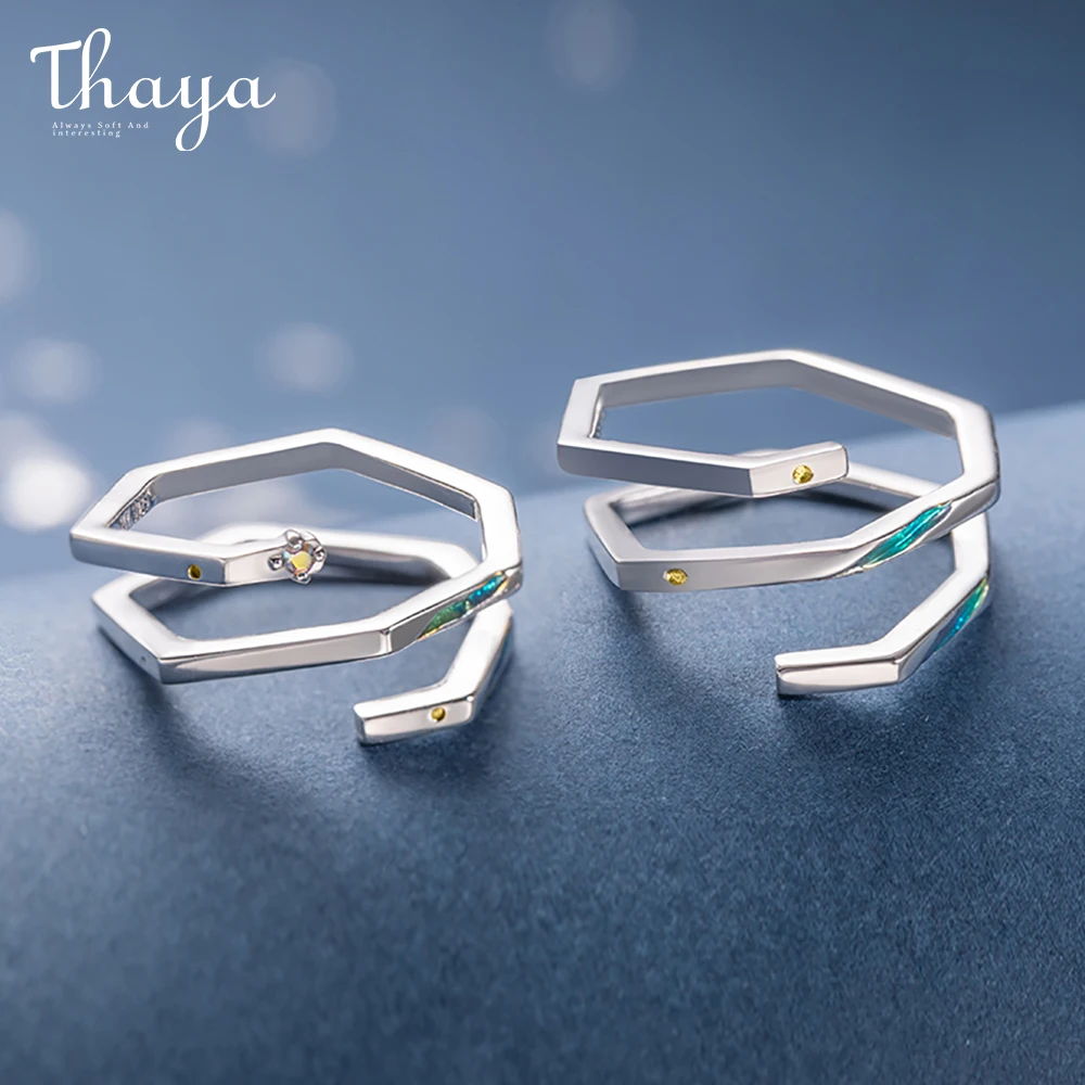 Thaya высокое качество Стерлинговое Серебро S925 пробы геометрическая форма