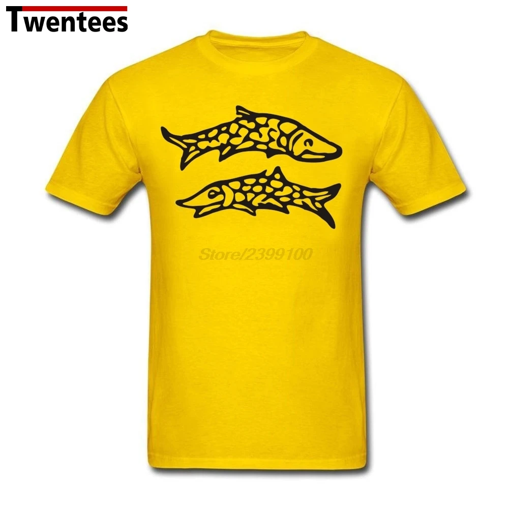 ==> [Free Shipping] Buy Best Astrology Pisces Fish Zodiac Symbol Tee Shirt Men Boy Premium White Short Sleeve Custom 3XL Couple Tshirt Online with LOWEST Price | 32763541451