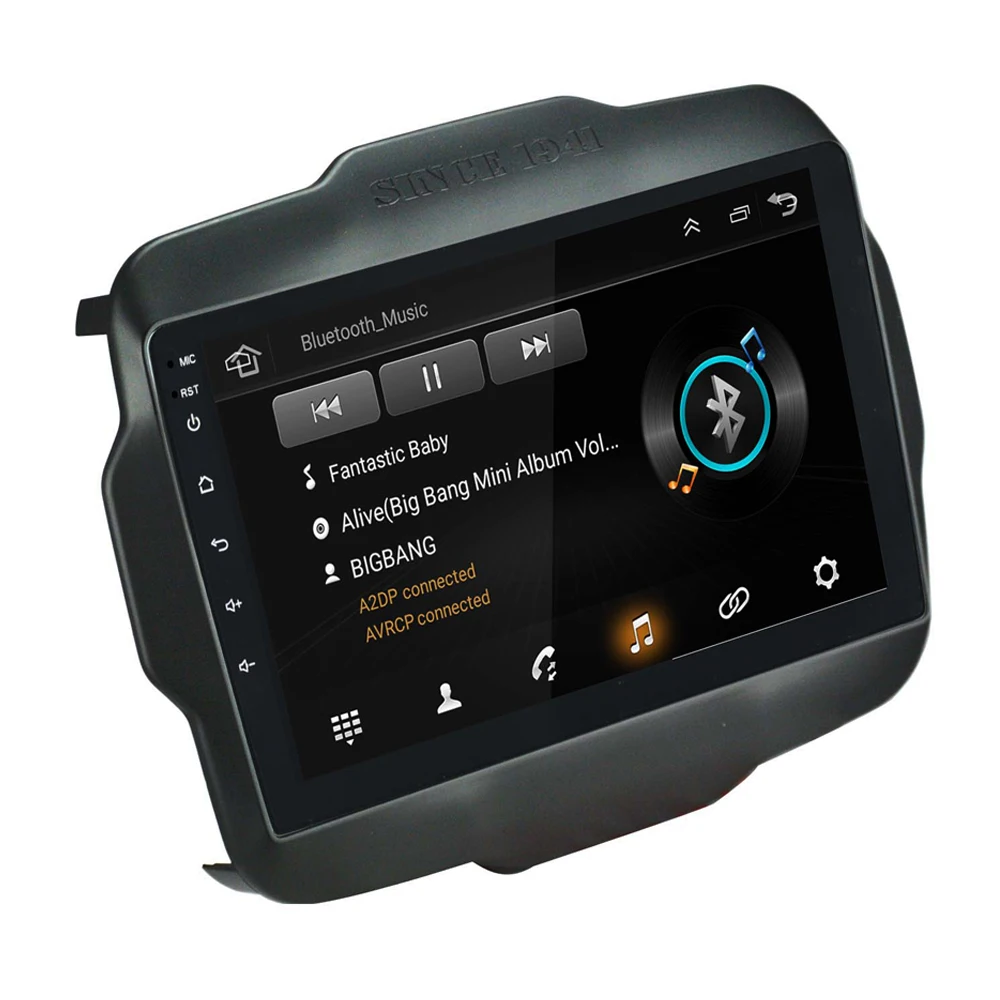 Sale 2din 9 inch Android 8.1 Car Stereo Radio Multimedia 2G DDR3 Video Player Navigation GPS For Jeep Renegade 2015 2016 2017 no dvd 1