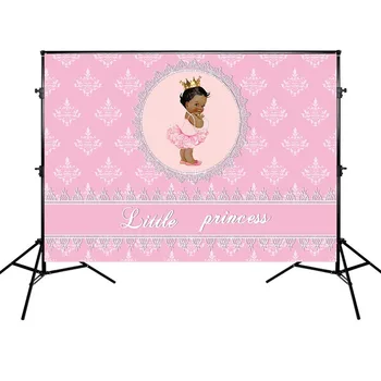 

Pink Theme Backdrop Birthday Party Photography Background Baby Shower Party Banners Customized Photographic Backdrops