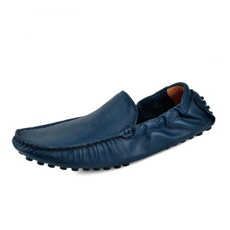 Haute Doux white La Blue Mode Printemps Casual Cuir dark Orange Respirant Sur wine De Qualité En Red black brown Hommes Conduite Vache Appartements Glissement Mocassins Chaussures Des Été wwCFY7