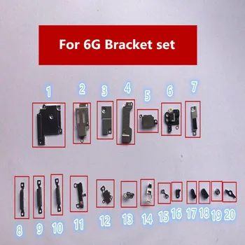

AYJ 100Set/lot for iPhone 6G 6S 7G 7Plus Accessories Inside Small Metal Parts Holder Bracket Plate Set Kit