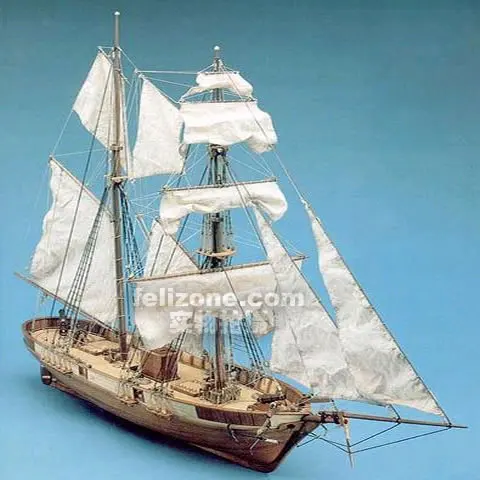 Классическая французская модель корабля Le Hussard 1/55 в масштабе 1848 набор деревянных