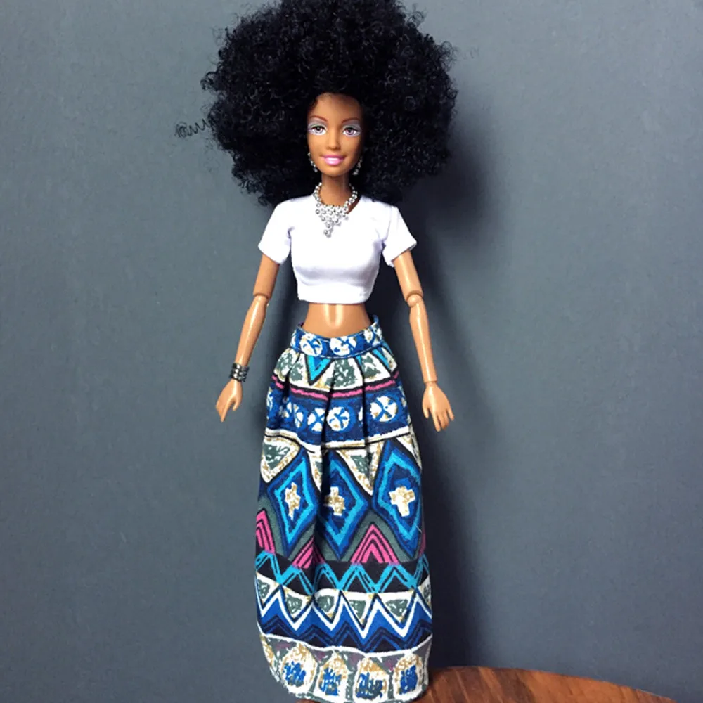 Детское подвижное соединение африканская кукла игрушка Черная игрушка лучший подарок игрушка для девочек высокое качество Новые забавные игрушки взрывные волосы JA22a