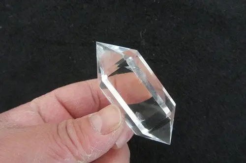 

Healing Crystals Bead 6 Sided Prism Style Clear Natural Quartz Double Terminated Point,approx 2" Length