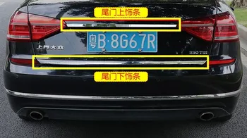 

Rear Behind Trunk Tailgate Door Tail Bottom Lid Streamer Molding Cover Kit Trim FOR 2011 2012 2013 2014 2015 VW PASSAT B7 2PCS