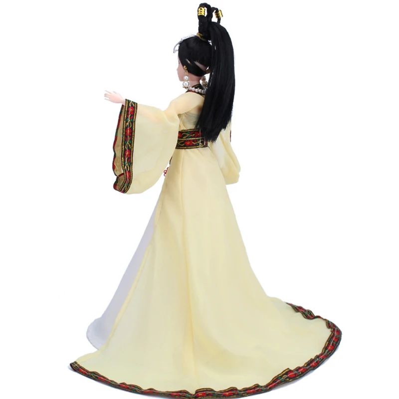 1 комплект 30 см китайский костюм кукла 3D глаза кукла с платьем и аксессуарами 12 подвижных суставов сказочная кукла подарок для девочки