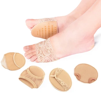 

1 Pair 2020 New Best Selling Polyester Fiber women's Forefoot Insoles Invisible high-heeled non-slip Half Yard Pad Hot Sale