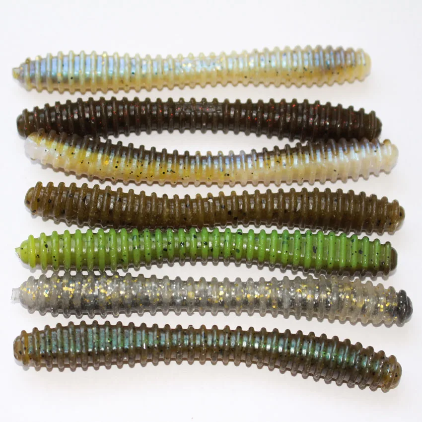 21pcslot 10cm 7g earthworm fishing lure soft fishing bait fishing worm swim bait bass fishing bait artificial Japanese lure