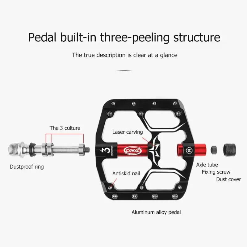 Сверхлегкий ЧПУ Professional Высокое качество MTB Горный педали для велосипеда Велоспорт педали с герметичными подшипниками интимные аксессуары