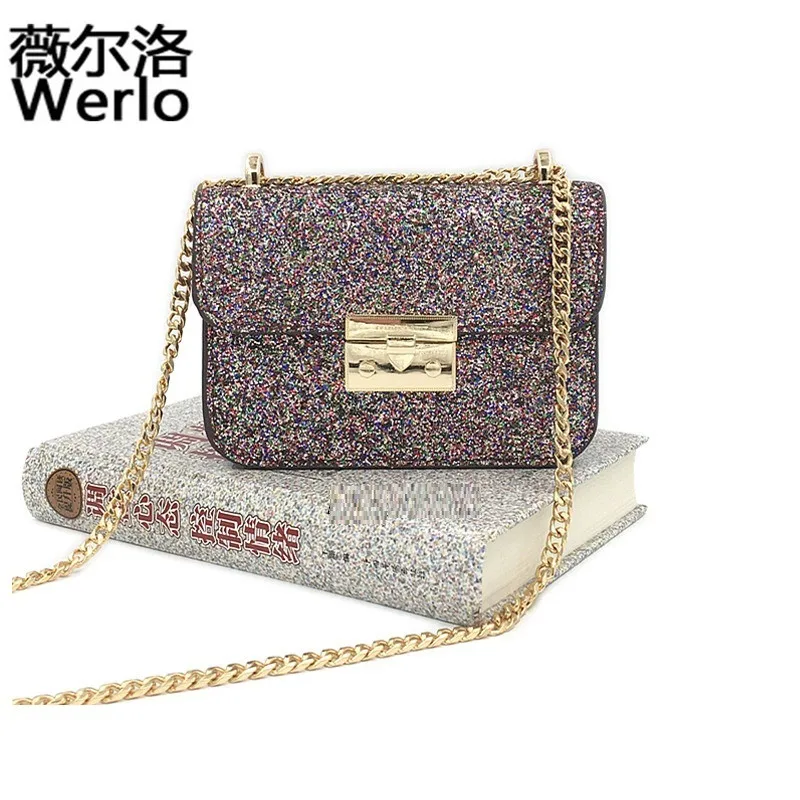 WERLO Brand New Designer High Quality Chain Women Bags Shoulder Bag For Young Girls Small Flap ...