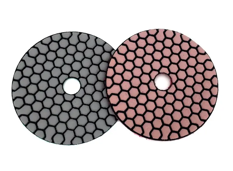 Dry polishing pad 4 inch Sharp type diamond polishing pads For Granite Marble Sanding Disc For Stone 4G-6 | 6 Pcs 100mm