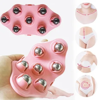 

Dropshipping 2019 Body Cellulite Massager Glove Cell Roller Ball Muscle Pain Relief Relax Massage Neck Leg Back Massage Wheel