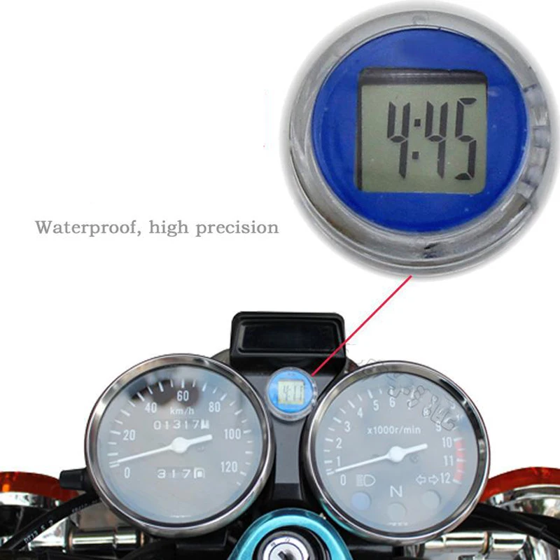 

Colorful Waterproof Motorcycle Clocks Watch Motorbike Mount Clock Watch Moto Digital Clock Suit ATV Motocross Offroad All Moto