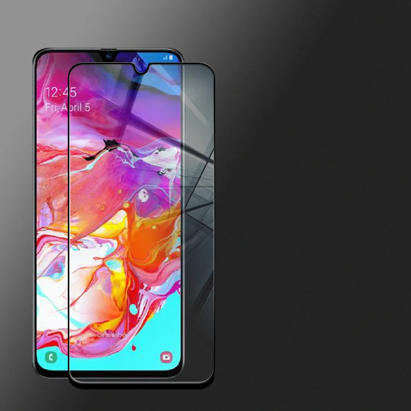 100 шт./лот 9D полное закаленное стекло для Samsung Galaxy A20 A40 A70 A30 A50 A10 покрытие Защитная