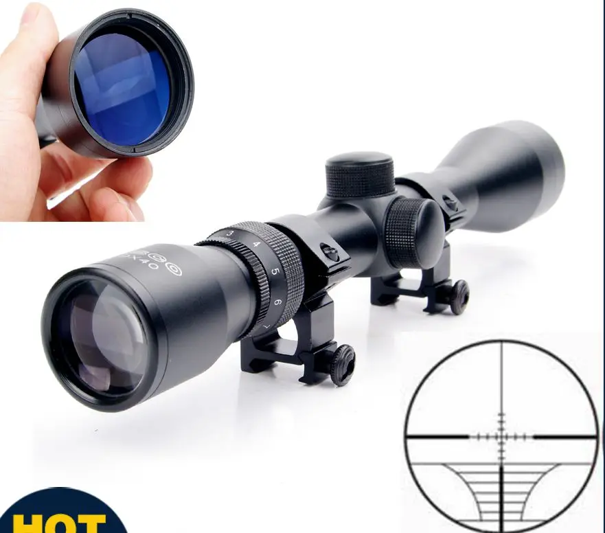 

3-9x40 Hunting Scope Riflescope Mil Dot Air Air Riflescope Gun riflescope/Air Optics Sniper Hunting Scope With 20mm Rail Mount