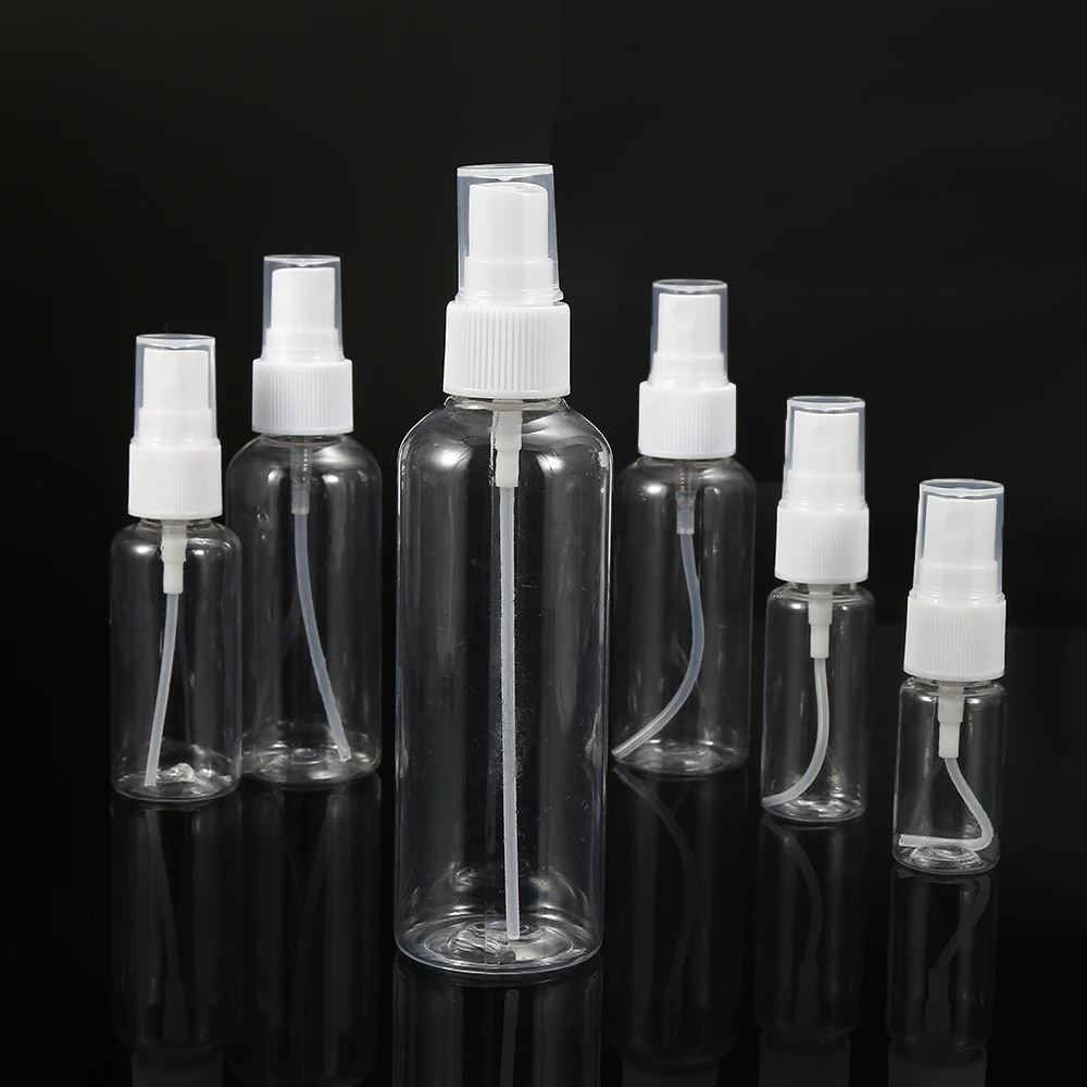 

5PCs 100ml Clear Empty Plastic Sprayer Container Refillable Cosmetic Atomizer Essential Oil Perfume Travel Bottle