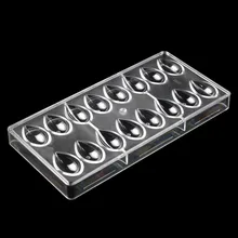 Lotus forma Dcrt PC policarbonato molde Chocolate, 3d molde del chocolate del alimento, herramientas de cocina para hornear herramientas de molde