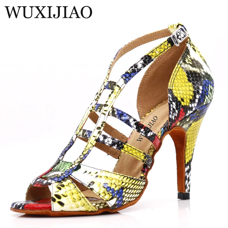 WUXIJIAO/Бальные Танцевальные Туфли; женская обувь; zapatos de mujer; латинские танцевальные туфли для сальсы; Танцевальная обувь; chaussure femme