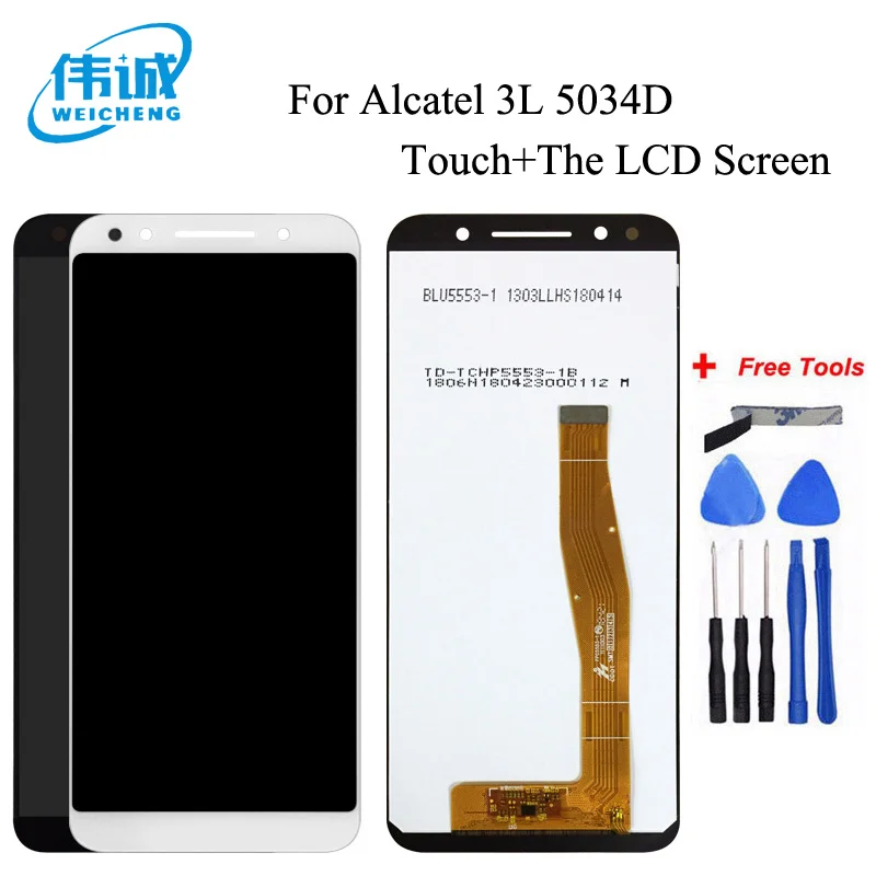 WEICHENG для Alcatel 3L OT5034 5034 5034D ЖК-дисплей дигитайзер фото + Бесплатные инструменты |