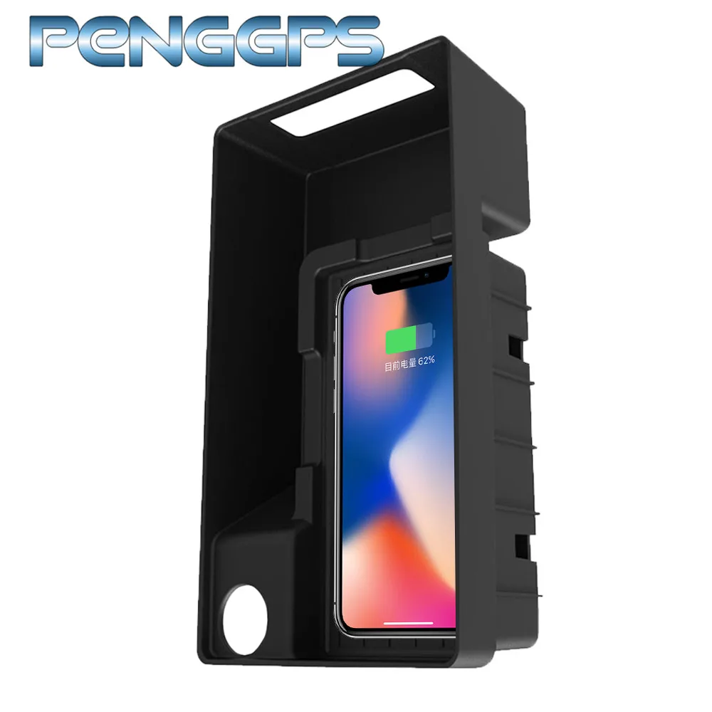 

QI Wireless Car Charger For Audi A4/A5/S4/S5 2016 2017 2018 Intelligent Infrared Fast Wireless Charging Car Phone Holder