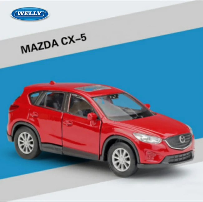 Высокая имитация 1:36 Масштаб Mazda CX-5 Сплав Вытяните назад Mazda автомобили модель открытая дверь Модель игрушки коллекция