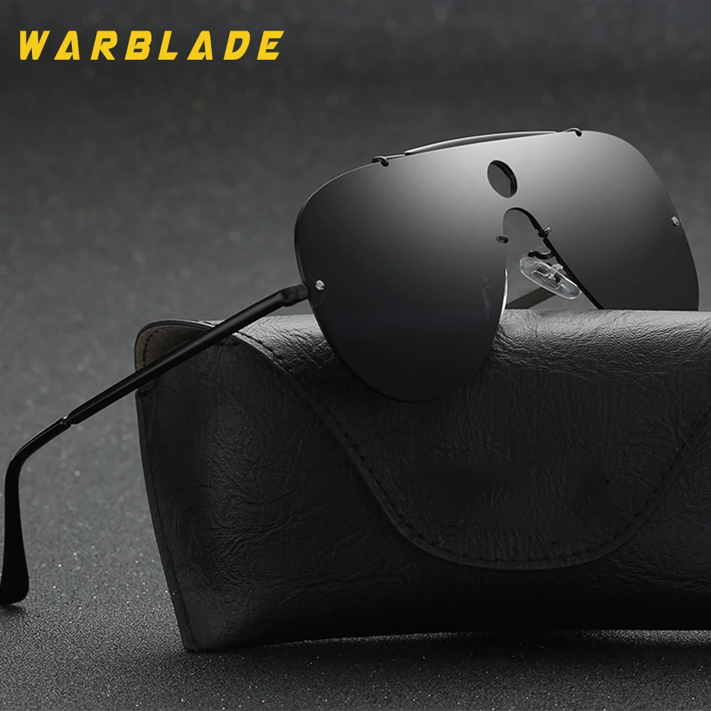 Поляризованные солнцезащитные очки WarBLade в стиле ретро, классические дизайнерские мужские солнцезащитные очки, алюминиевые поляризованные солнцезащитные очки для вождения, UV400 Oculos 0938