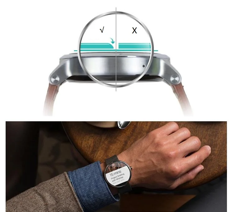 VSKEY 20 шт. закаленное стекло для Motorola Moto 360 42 мм (2 е поколение) Защитная пленка