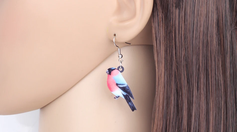 Flying bird earrings