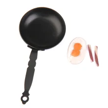 1:12 Кукольный домик миниатюрная железная вок паховая яйцо палочка с беконом Классическая ролевая игра кухня игрушечная мебель для Детская кукла аксессуар