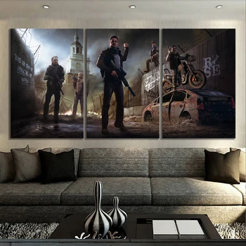 

3 Panels Shooting Game Homefront The Revolution Poster Artwork Canvas Paintings Living Room Wall Art Paintings