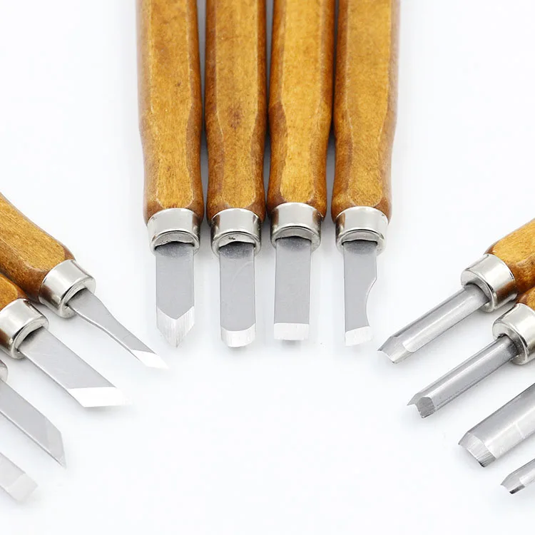 12 шт Профессиональный ручной нож-стамески и точильный камень набор инструментов для резьбы по дереву сумка для начинающих и детей стартовый набор