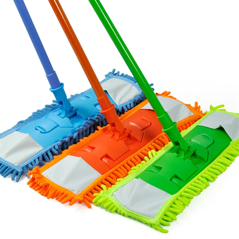 Best NEW Extendable minifibre Mop Cleaner Sweeper Wooden Laminate Tile Floor Wet Dry Greenin