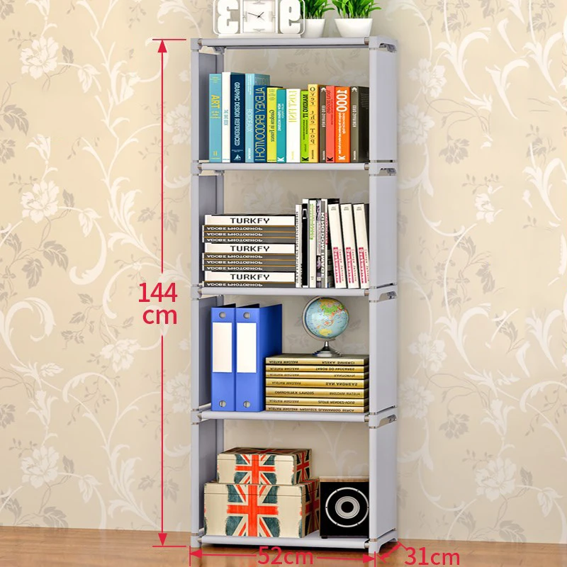 رف كتب سهلة لتجميع الاطفال كتاب حامل الإبداعية ديكور المنزل الحديث محبوكة الأثاث المحمولة رف خزانة