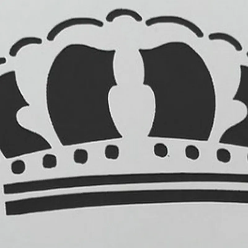 Трафарет для кофе King Queen Корона 2 8 дюйма шаблон капучино с латте инструмент