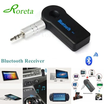 

Roreta AUX 3.5mm Jack Bluetooth Receiver Car Wireless Adapter Handsfree Call Bluetooth Adapter Transmitter Auto Music Receiver