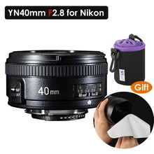 YONGNUO 40 мм F2.8 объектив светильник-вес Стандартный Prime AF/MF автоматический ручной фокус Lente YN40mm для Nikon DSLR камер