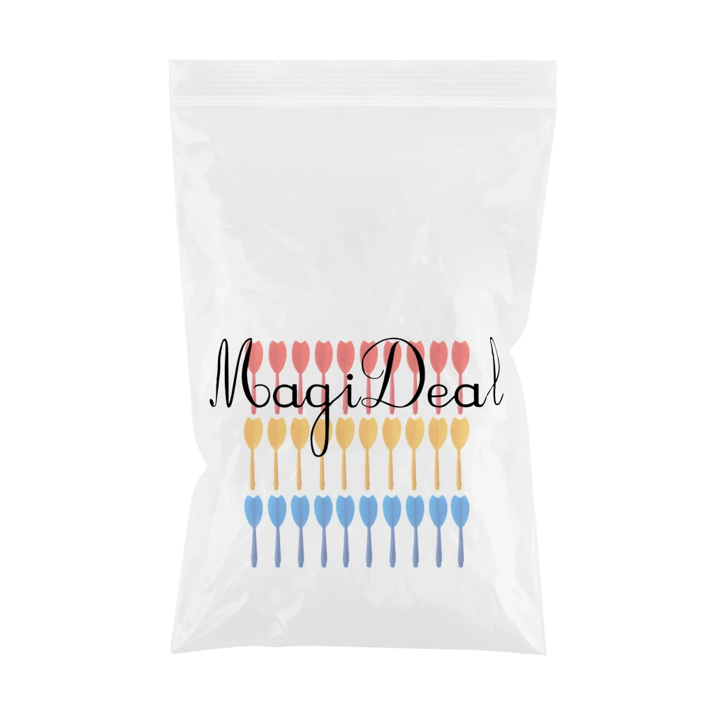 30 Pieces Multicolor Durable Plastic Darts Shaft Flight Combo Set Dart Replacement Flight Shaft Combo Accessories