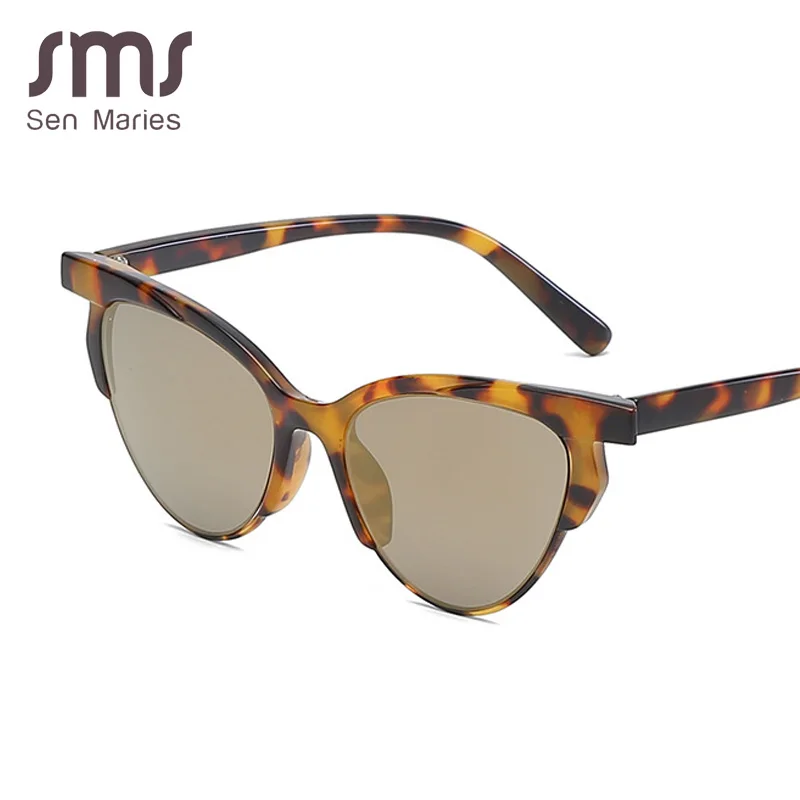 

Sen Maries Trendy cat eye women sunglasses 2019 new Butterfly Sunglass hot sale Luxury Sunglasses UV400 Vintage Glasses Oculos