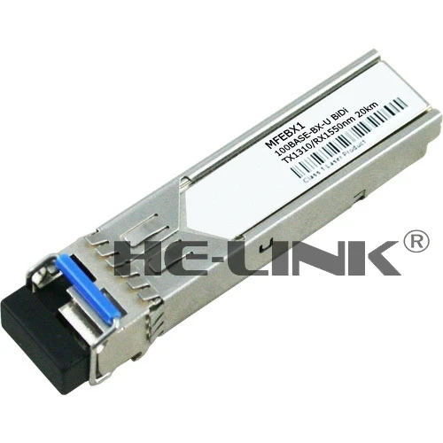 

MFEBX1 - 100Base-BX-U SMF 20km Tx1310nm/Rx1550nm LC (Compatible with Linksys)