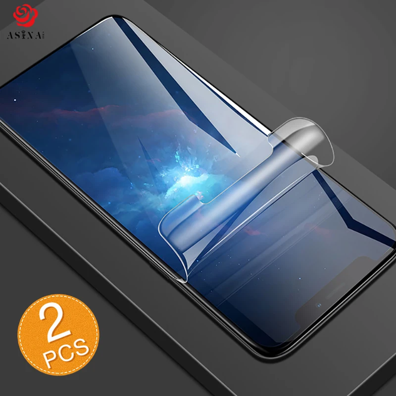 

ASINA Screen Protector For iPhone X Liquid Film Hydrogel Film HD Nanotech For iPhone 6 6s 7 8 Plus X XR XS Max Screen Protector