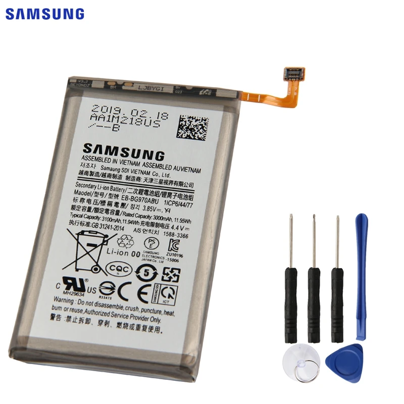SAMSUNG Original Replacement Battery EB-BG970ABU For Samsung Galaxy S10E S10 E SM-G9700 G9700 3100mAh Authentic Phone Battery SAMSUNG Original Replacement Battery EB-BG970ABU For Samsung Galaxy S10E S10 E SM-G9700 G9700 3100mAh Authentic Phone Battery