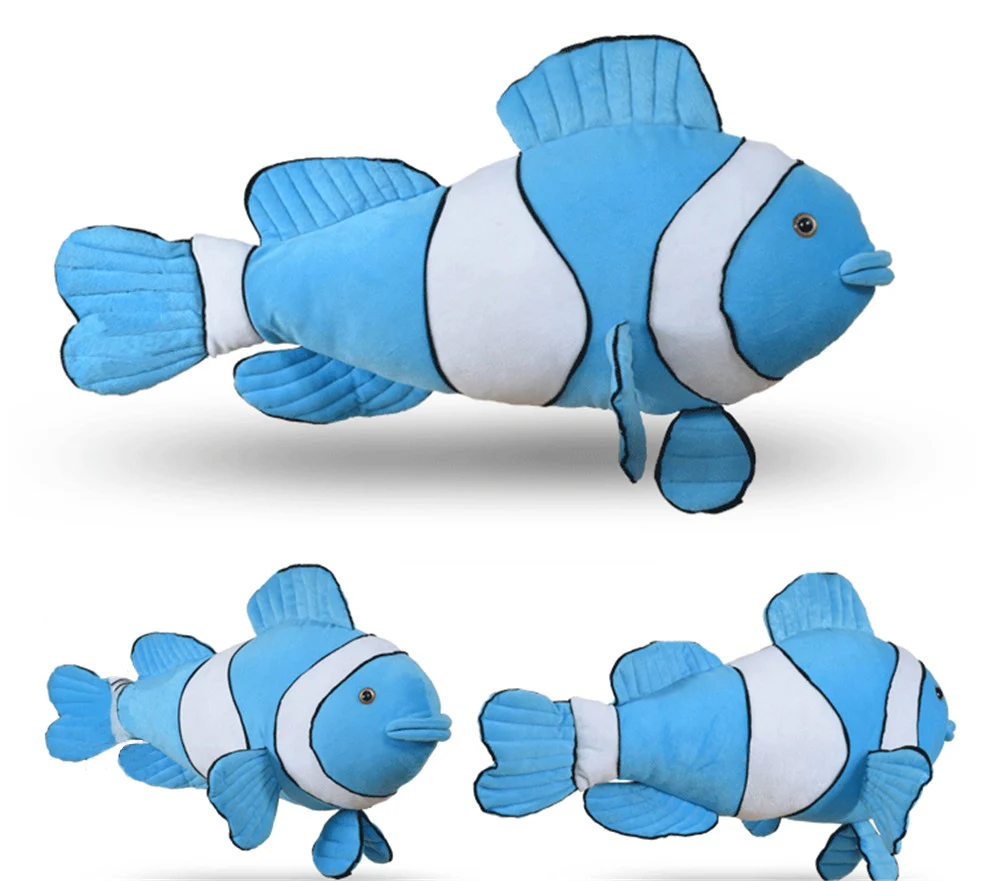 Fancytrader 100cm Plush Big Cartoon Fish Plush Toys Stuffed Animals Good Luck Fishes Cushion Doll for Children Birthday Gifts8