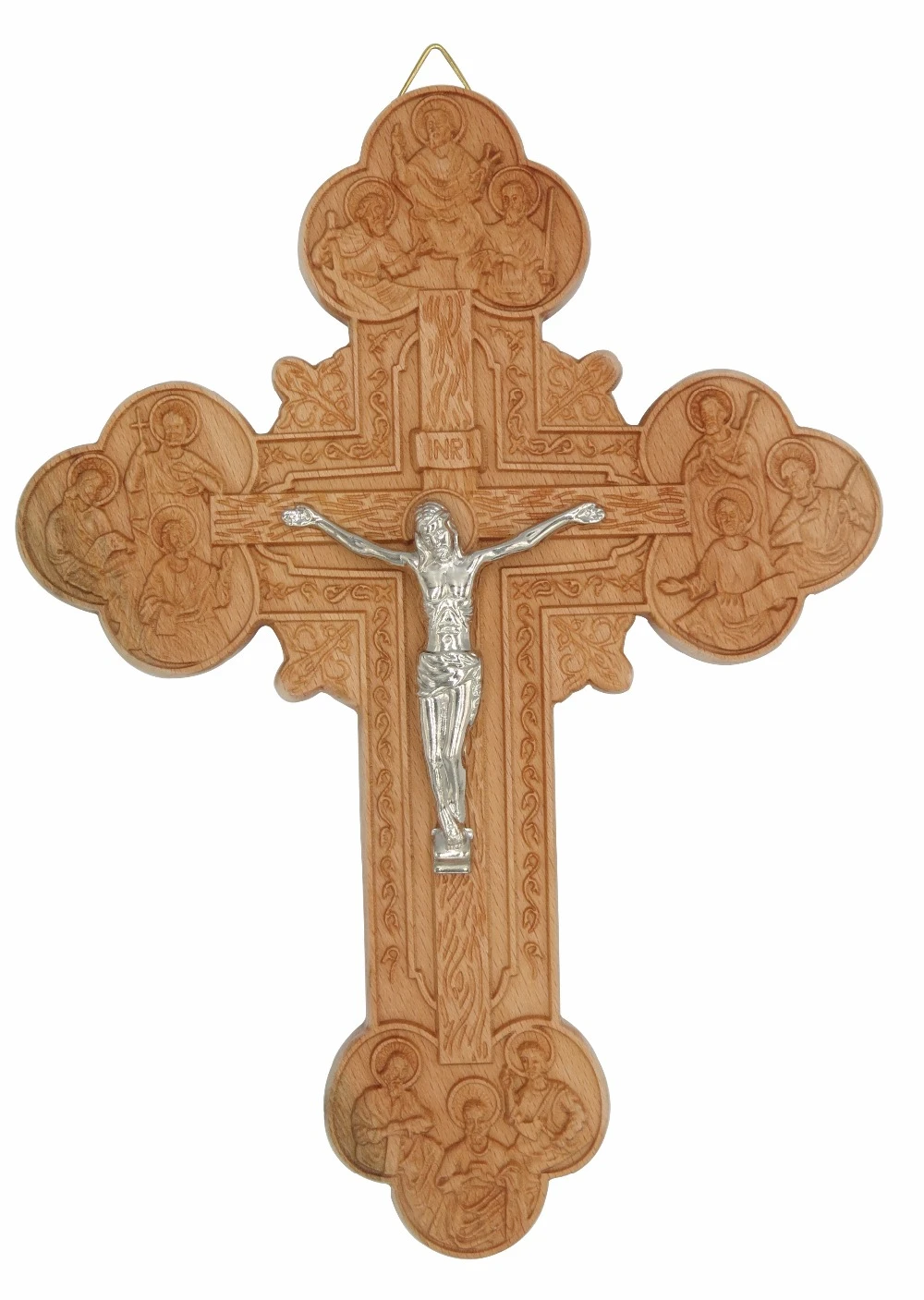 11 Inches Oak Wall Cross Crucifix With Metal Jesus Christ Hand Carving Cross Durable Unique Christian Gift Religious Wall Decor Wall Crosses Aliexpress