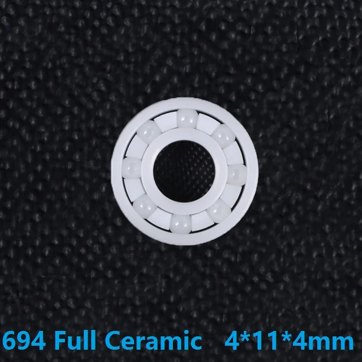 

4pcs/10pcs 694 full Ceramic bearing 4x11x4 mm Zirconia ZrO2 Ceramic ball bearings 4*11*4