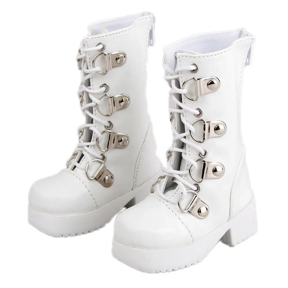 

[wamami] 17# White 1/4 MSD DZ DOD BJD Dollfie Synthetic Leather Boots/Shoes