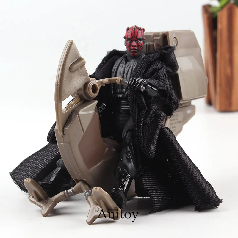 

Star Wars Action Figure Sith Speeder with Darth Maul PVC Figure Star Wars Calactic Battle Game with Card, Die & Base Toys Dolls