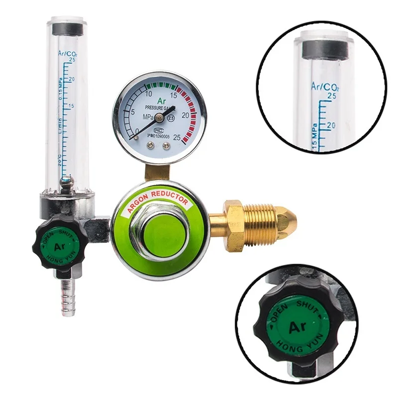 Argon CO2 Mig Tig Flowmeter Regulator Welding Regulator Gauge Gas Welder
