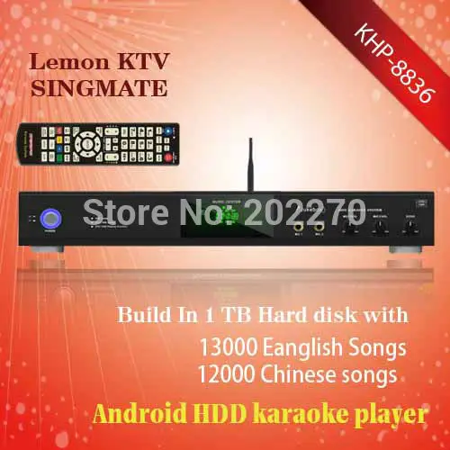 8836(5) Android jukebox Lemon KTV Karaoke Player + 25,000 (English