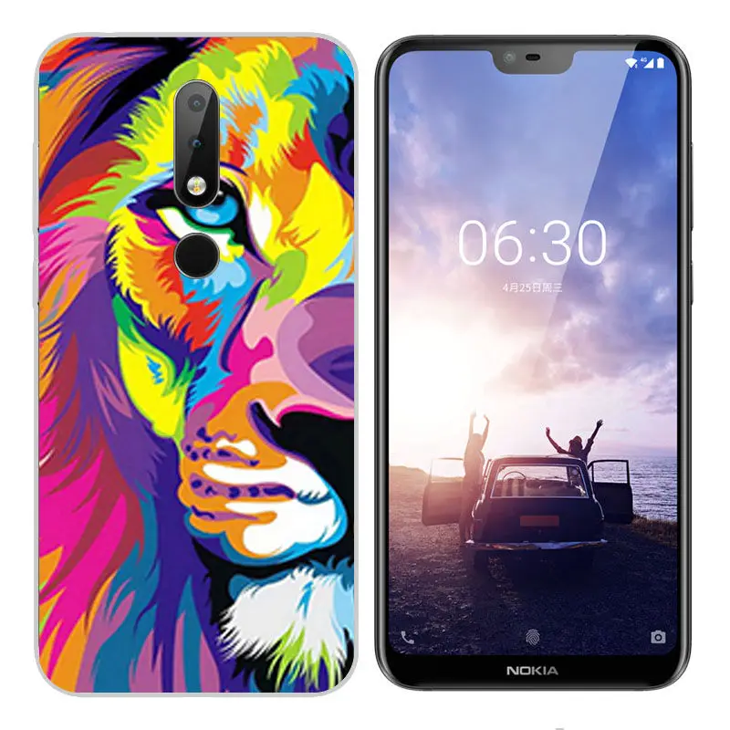 Arvin Cover for Nokia X6 2018 Case Nokia 3.1 6.1 Smart Back Protective Fundas Painted Phone Cover for Nokia 2 3 5 6 7 8 9 Shell (13)